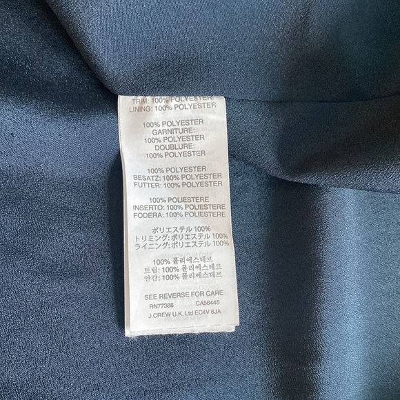 J Crew Classic Navy & Black Long Dress Shirt Style Dress - Picture 8 of 14